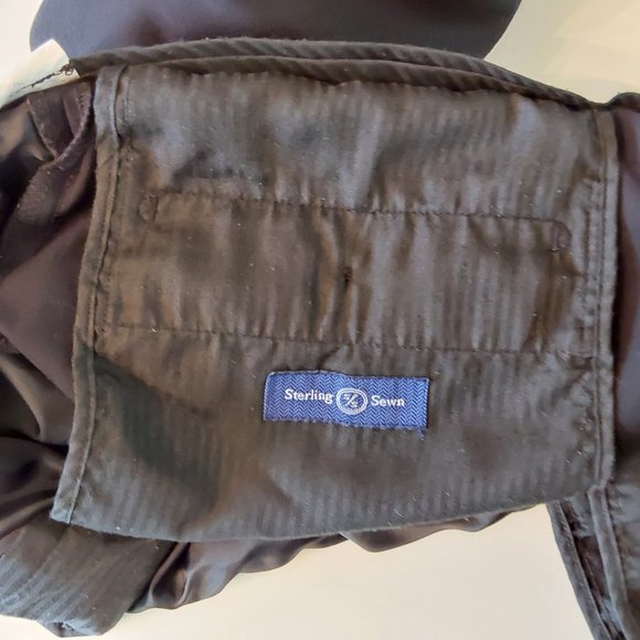 Sterling & Sewn Black Dress Slacks Men's R34 Slim Fit - Picture 4 of 5